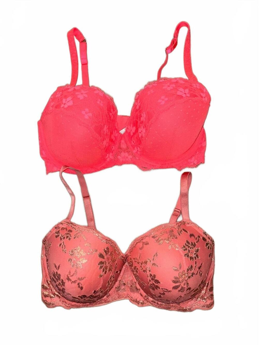 Lot of 2 Victorias Secret Dream Angels Double Lined Bras